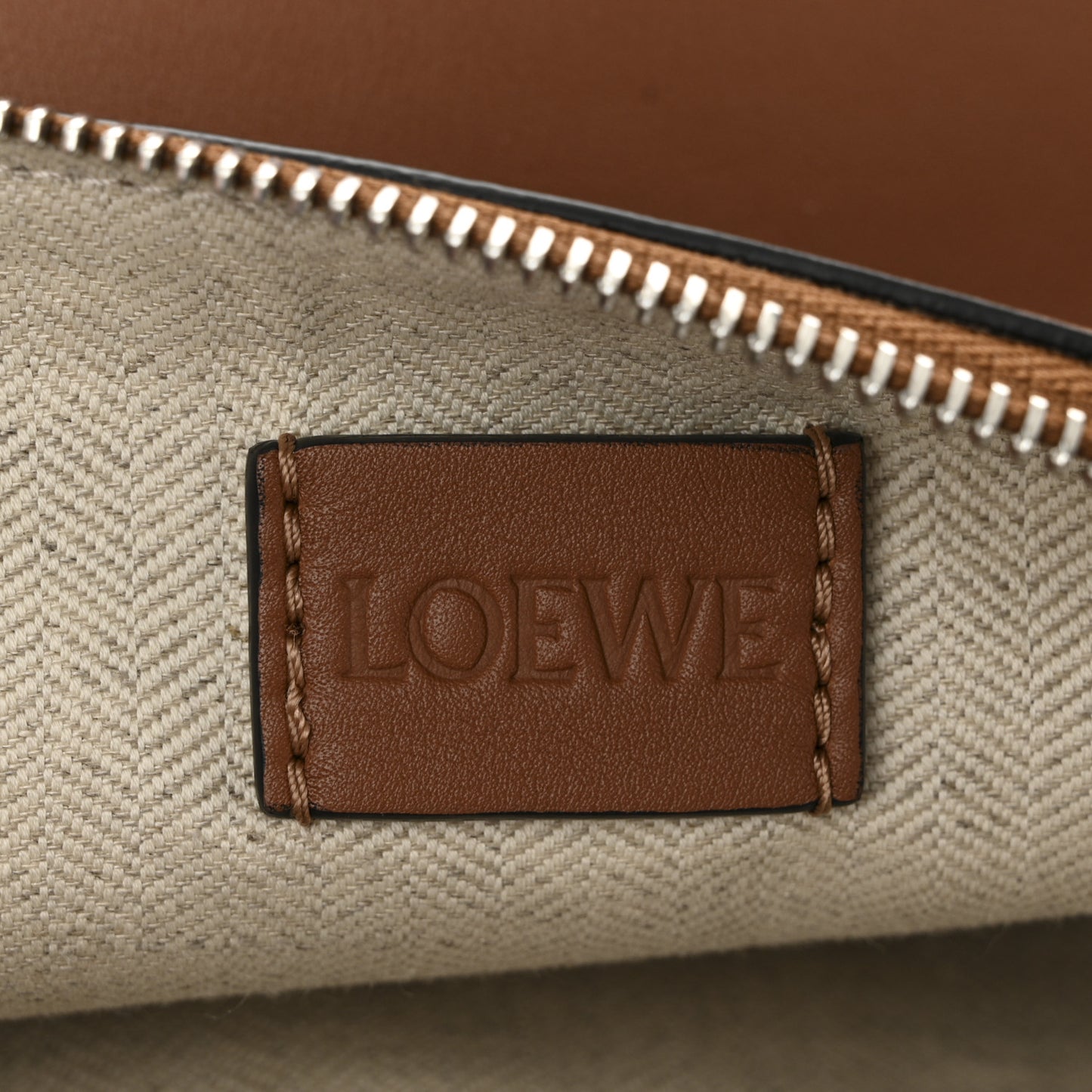 Supple Smooth Calfskin Jacquard Small Cubi Crossbody Bag Tan