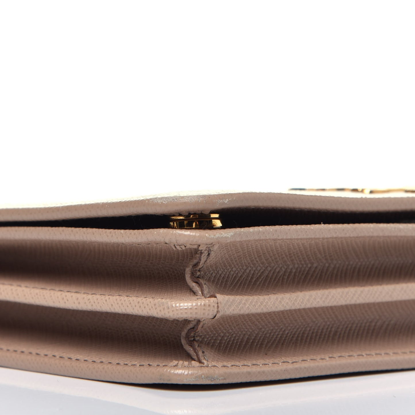 Saffiano Lux Chain Wallet Cipria
