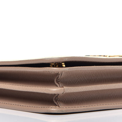 Prada Saffiano Lux Chain Wallet Cipria 8 of 9