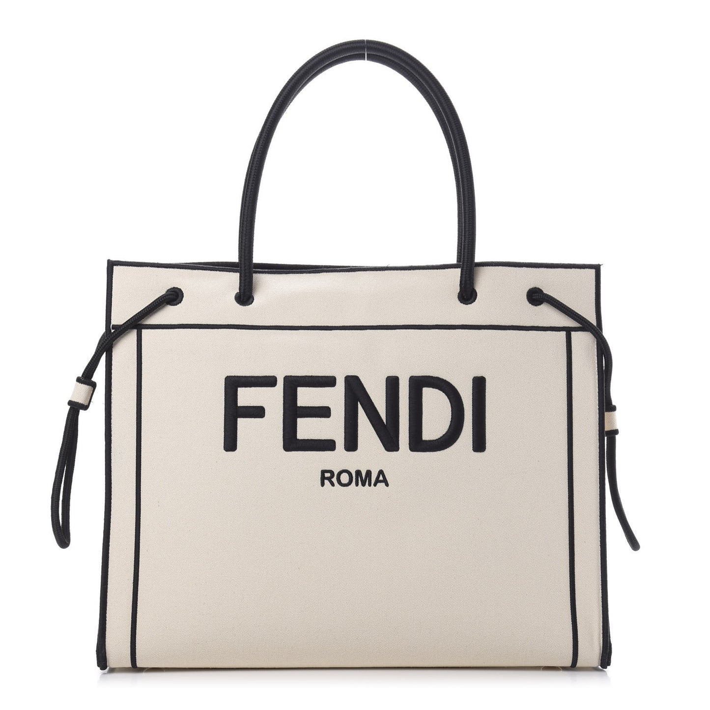 Canvas Logo Large Shopping Tote Grezzo Black
