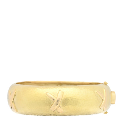 Tiffany 18K Yellow Gold Paloma Picasso X Graffiti Bangle Bracelet 2 of 4