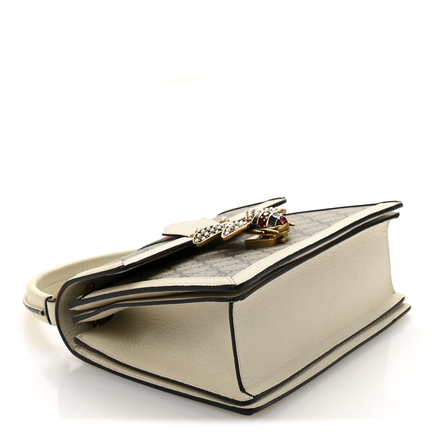 Gucci GG Supreme Monogram Small Queen Margaret Top Handle Bag White 4 of 13