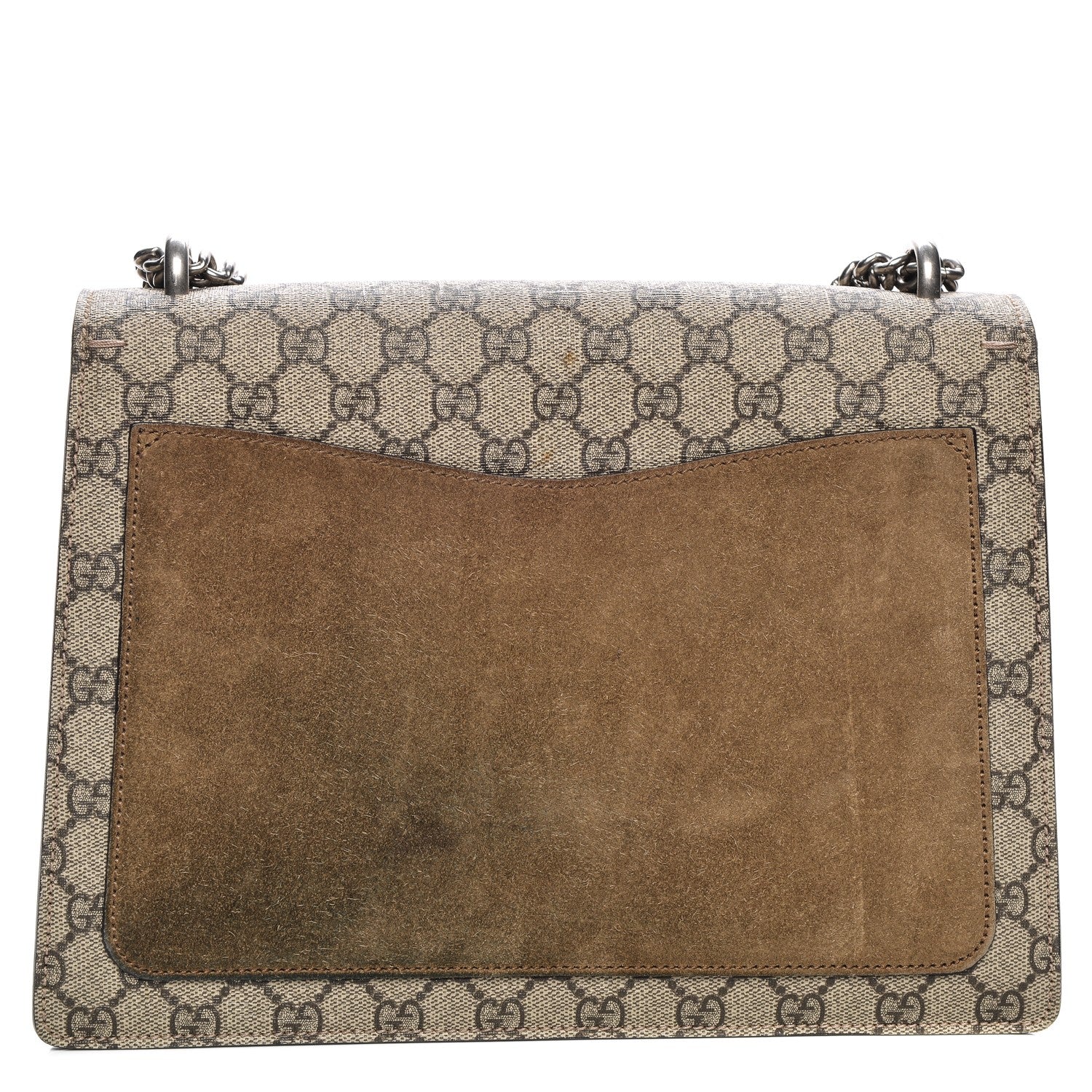 Gucci GG Supreme Monogram Medium Dionysus Shoulder Bag Taupe 7 of 8
