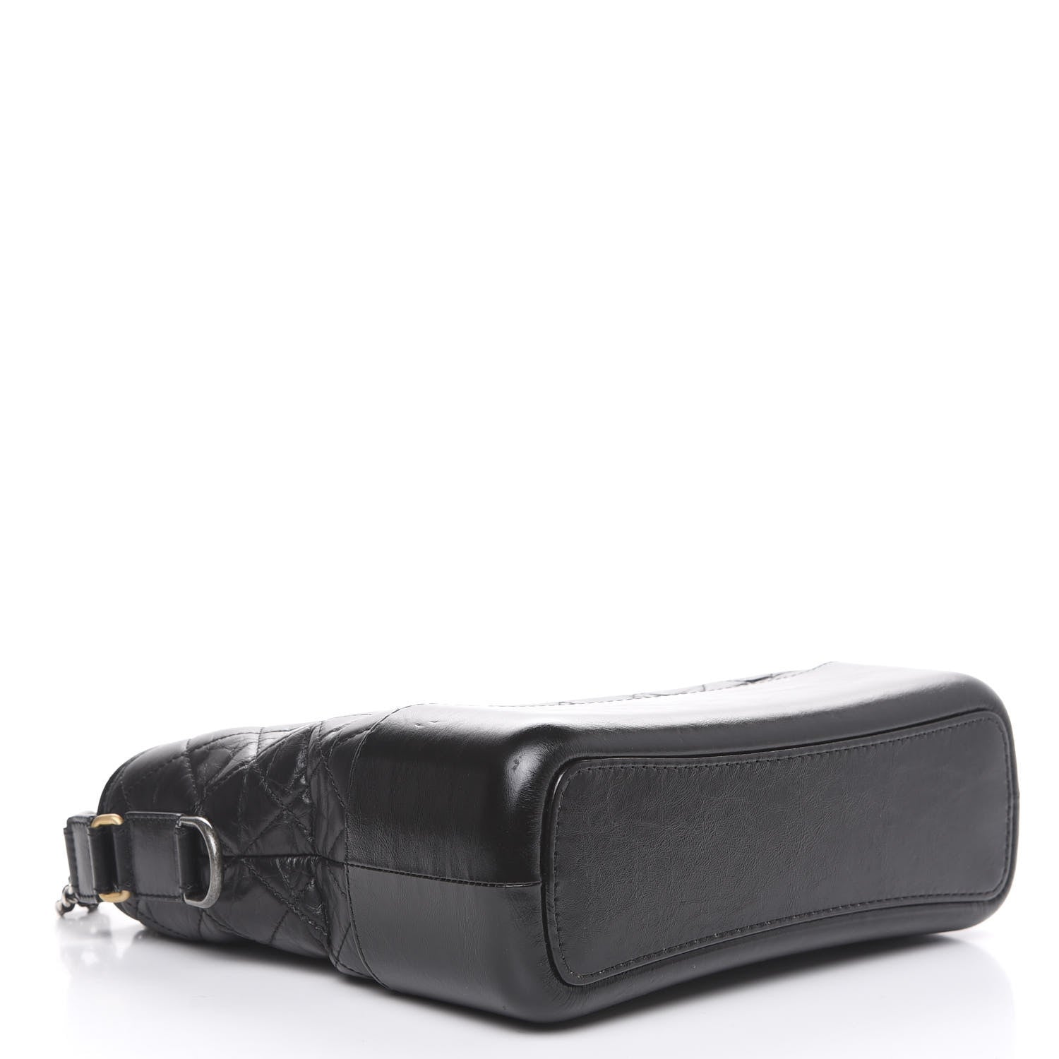 Chanel Aged Calfskin Quilted Medium Gabrielle Hobo Black 3 of 9