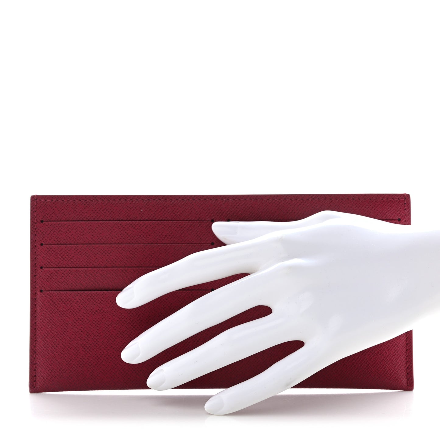 Calfskin Felicie Card Holder Insert Fuchsia