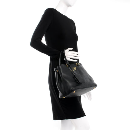 Prada Vitello Daino Tote Nero Black 3 of 7