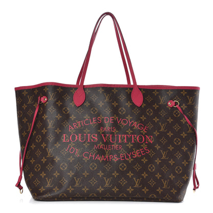 Louis Vuitton Monogram Articles de Voyage Ikat Neverfull GM Rose Indien 1 of 17