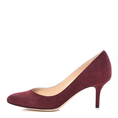Jimmy Choo Suede Irena Sue 65 Pumps 36 Claret 1 of 11