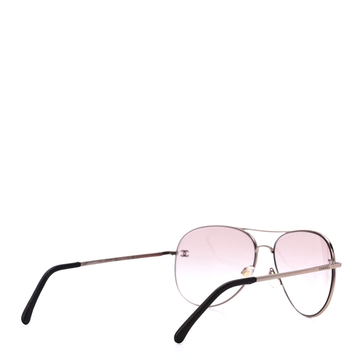 Chanel Metal Aviator CC Sunglasses 4189-T-Q Pink 4 of 8