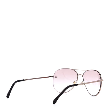 Chanel Metal Aviator CC Sunglasses 4189-T-Q Pink 4 of 8