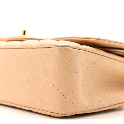 Chanel Caviar Quilted Medium Double Flap Beige Clair 10 of 14