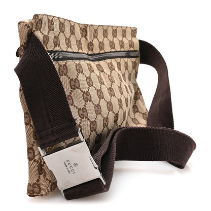 Gucci GG Monogram Double Pocket Belt Bag Dark Brown 2 of 9