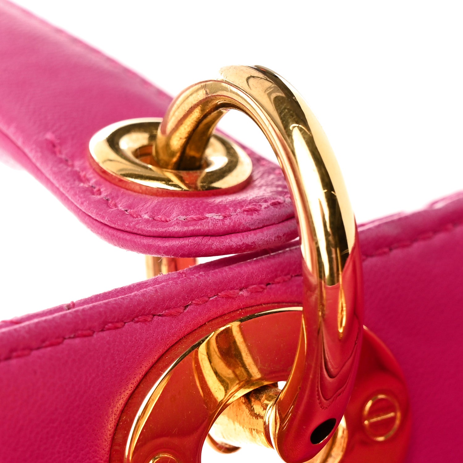 Christian Dior Lambskin Cannage Medium Lady Dior Pink 14 of 30