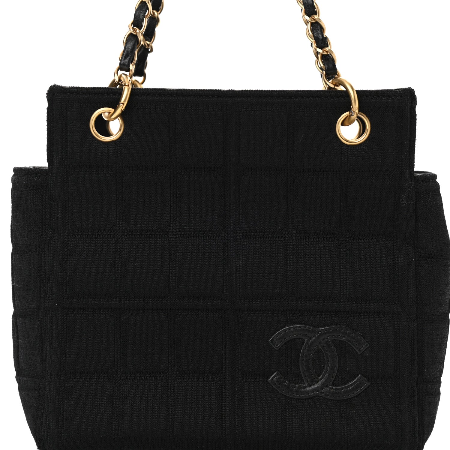 Chanel Jersey Quilted Crossbody Bag Black 7 of 10