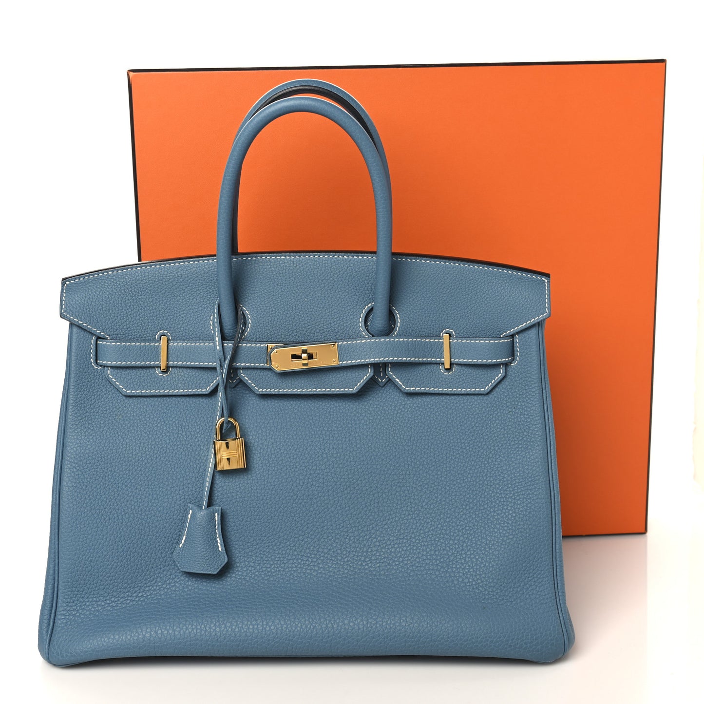 Togo BIRKIN 35 Blue Jean