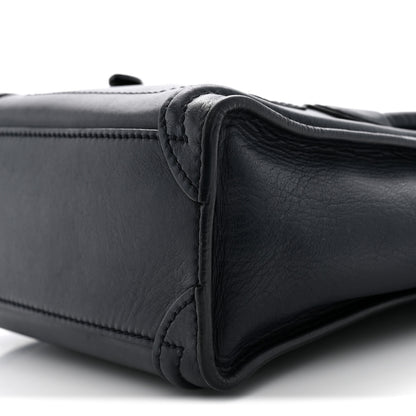 Celine Smooth Calfskin Nano Luggage Ink 10 of 15