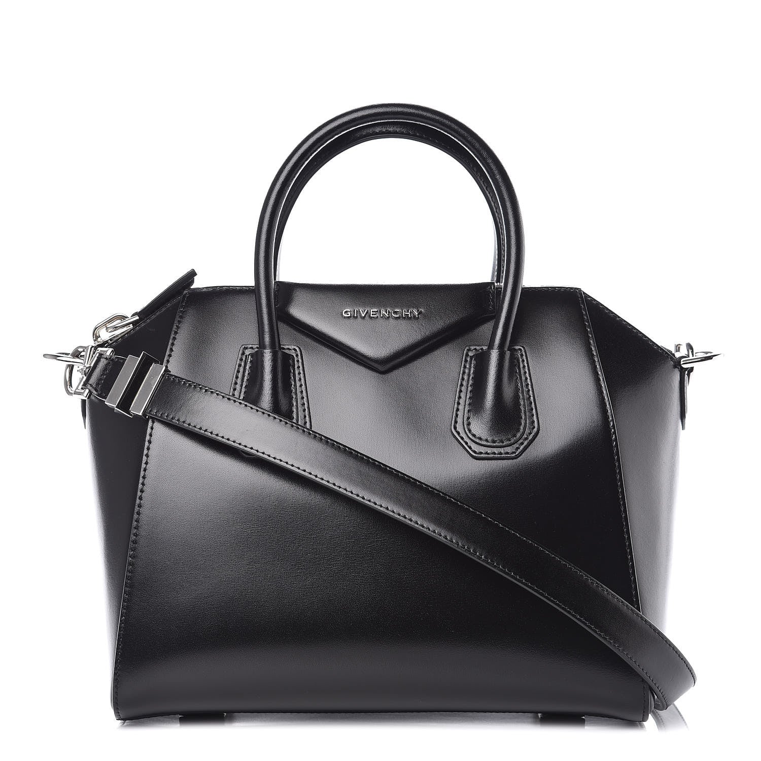 Givenchy Shiny Lord Calfskin Small Antigona Black 1 of 10