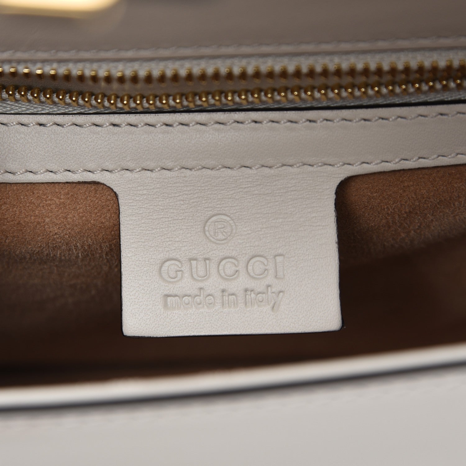 Gucci Calfskin Small Sylvie Shoulder Bag White 6 of 7
