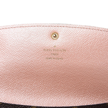 Louis Vuitton Monogram Emilie Wallet Rose Nacre 6 of 7