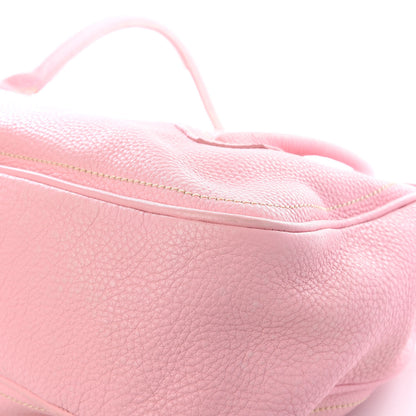 Celine Pebbled Calfskin Shoulder Bag Pink 9 of 12