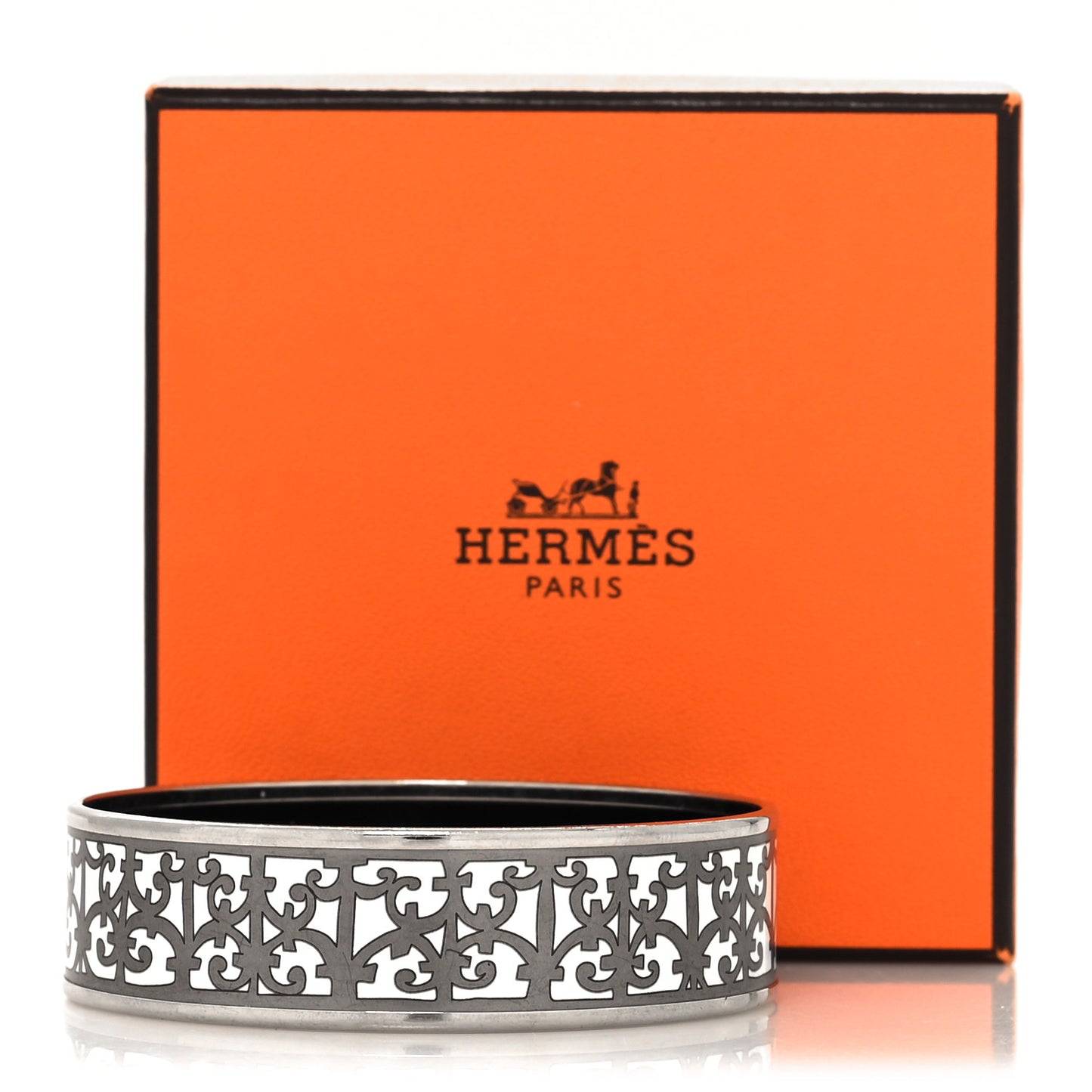 Enamel Printed Wide Balcons du Guadalquivir Bracelet 65 Silver