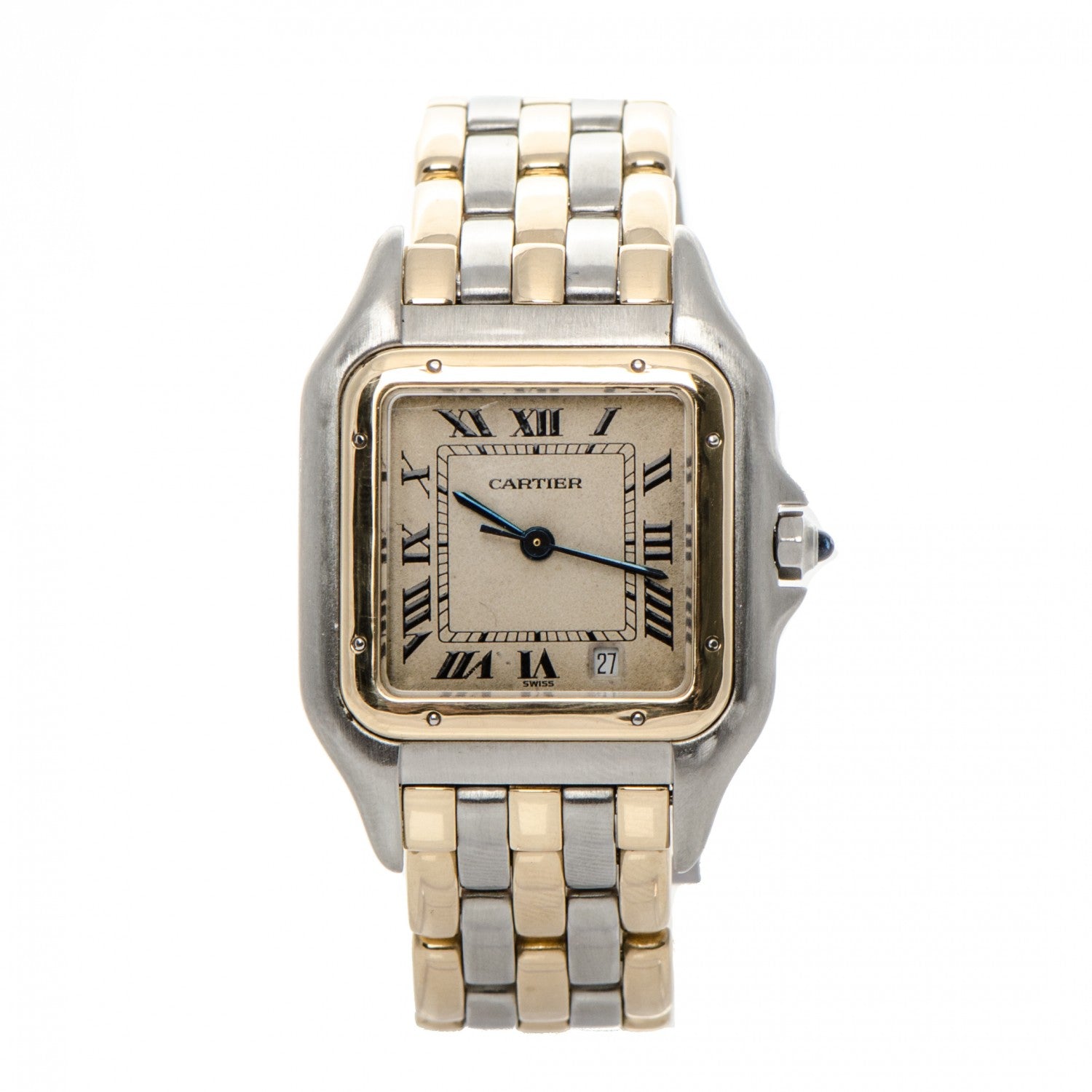 Cartier Stainless Steel 18K Yellow Gold 27mm Panthere Quartz Watch 1 of 6