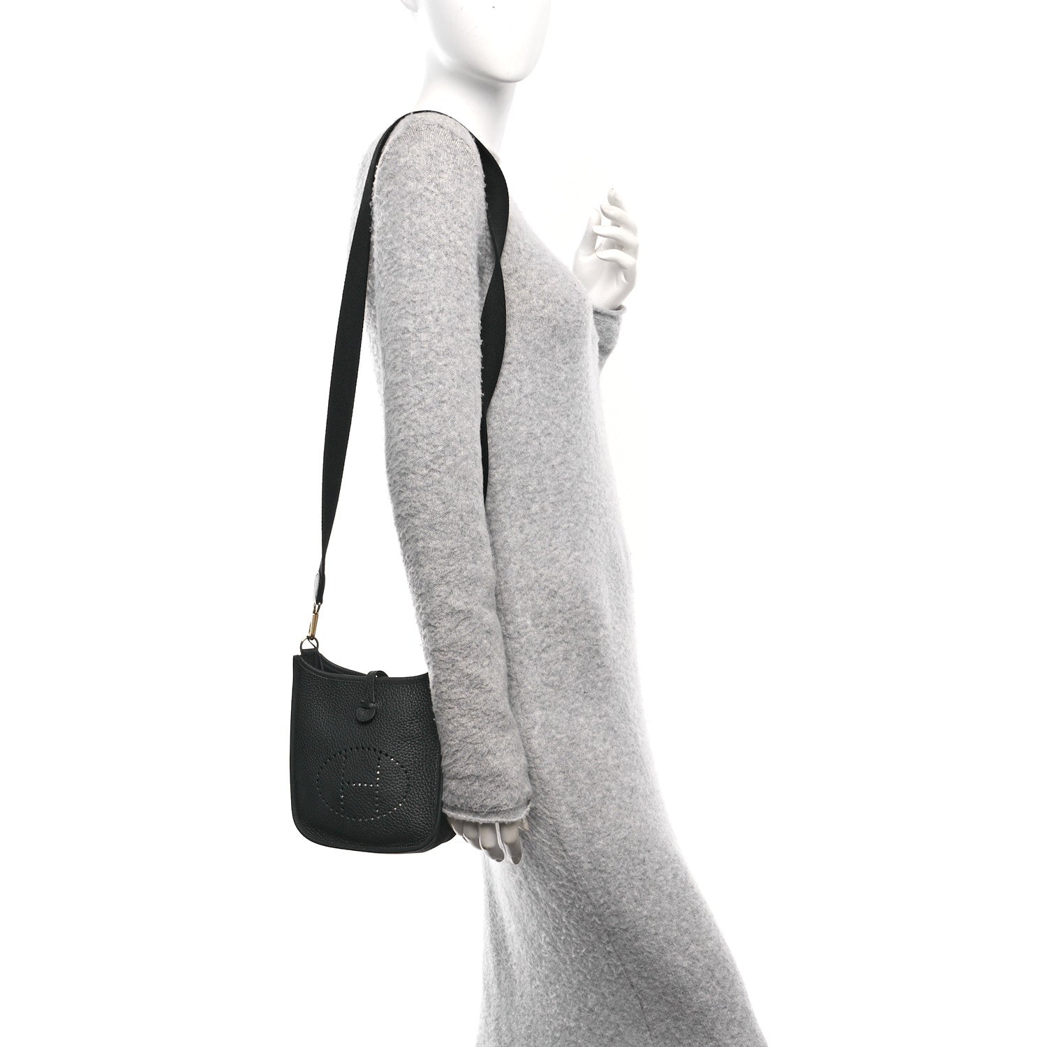 Hermes Taurillon Clemence Evelyne TPM Black 2 of 10