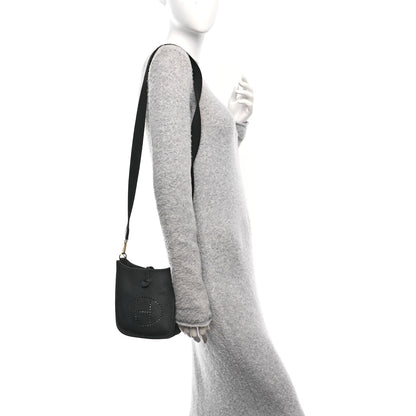 Hermes Taurillon Clemence Evelyne TPM Black 2 of 10