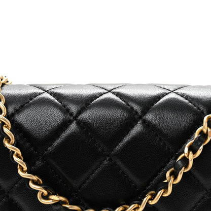 Chanel Lambskin Quilted Mini Rectangular Pearl Crush Flap Black 8 of 11