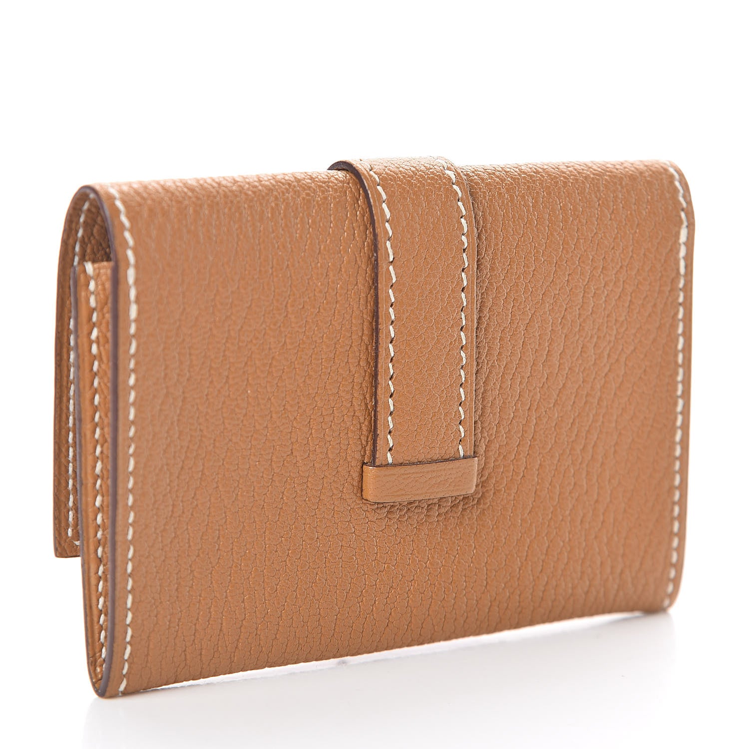Hermes Chevre Mysore Bearn Card Case Wallet Sable 3 of 8