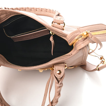 Balenciaga Chevre Gold Metallic Edge Hardware Mini City Rose Des Sables 5 of 10