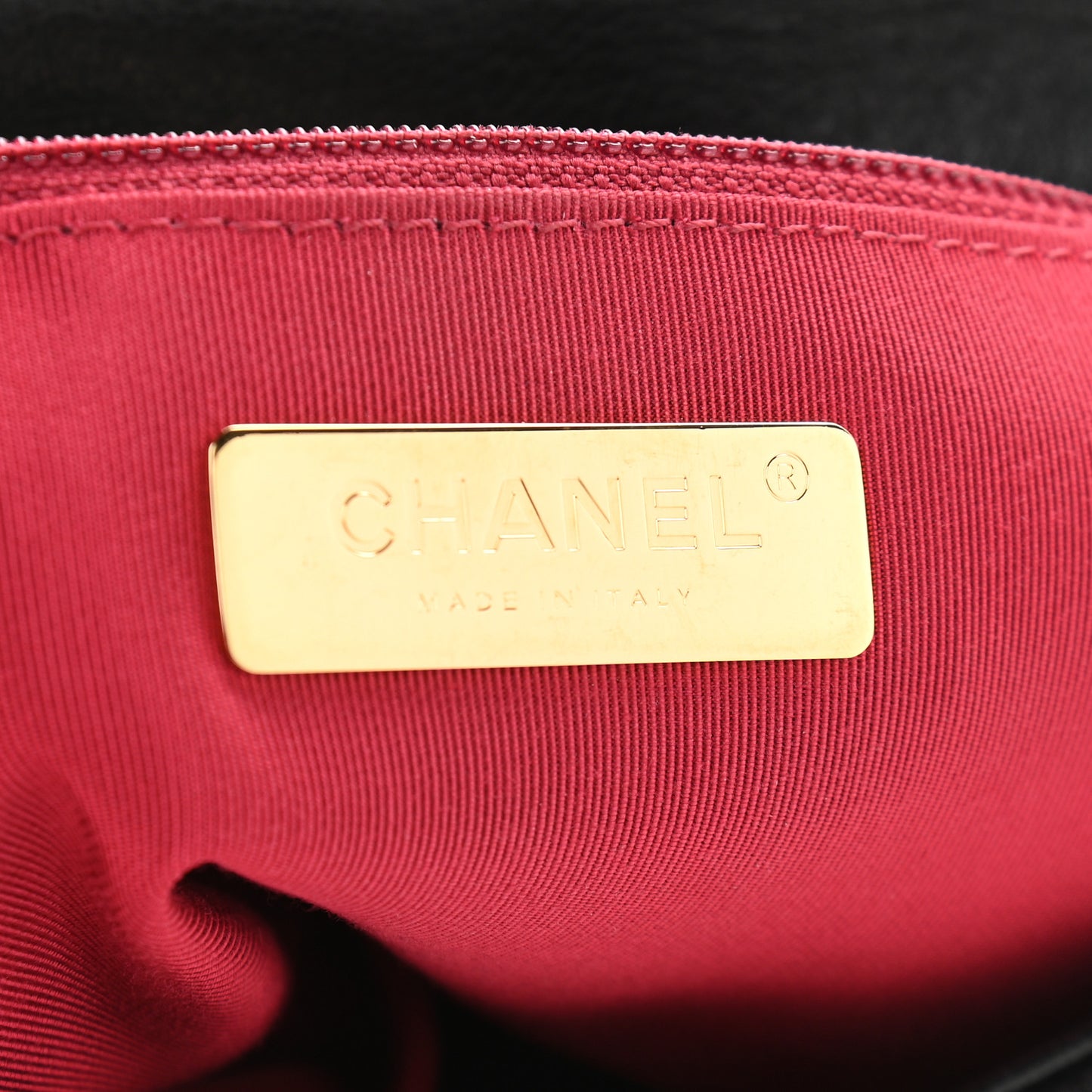 Goatskin Quilted Medium Chanel 19 Flap Black