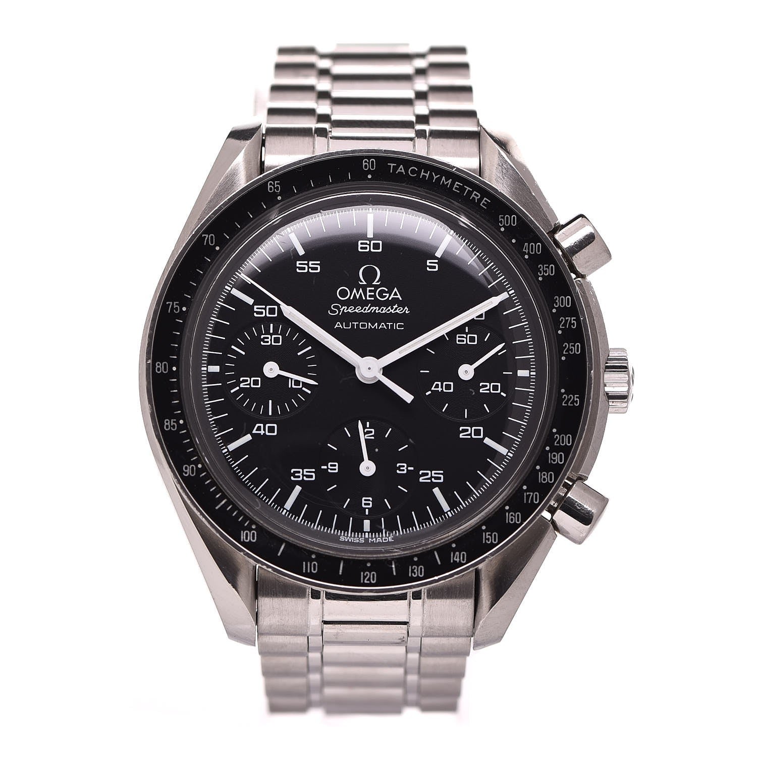 Omega Stainless Steel 39mm Speedmaster Chronograph Automatic Watch Black 3510.50.00 1 of 6