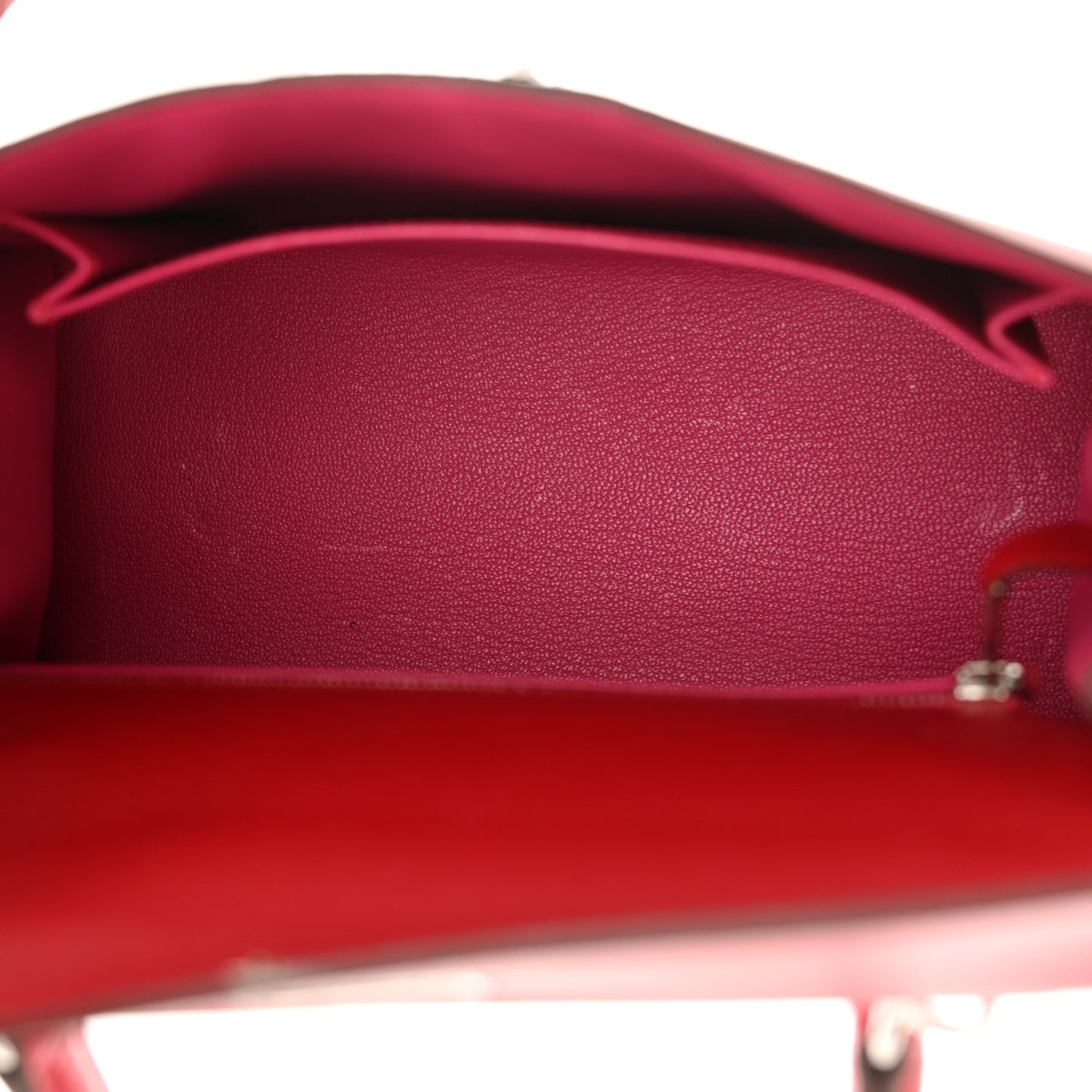 Madame Calfskin Verso Kelly Sellier 25 Rouge Piment Rose Shocking