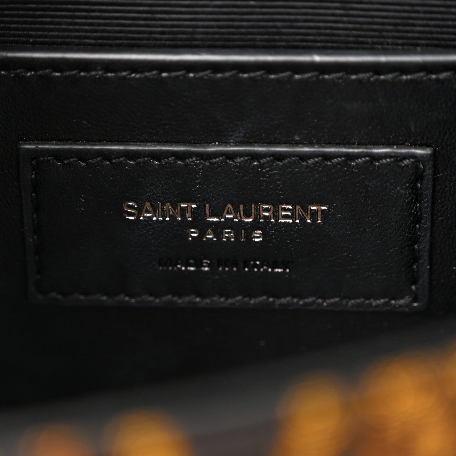 Saint Laurent Jacquard Leopard Small Monogram Kate Satchel Oro Natural 6 of 10