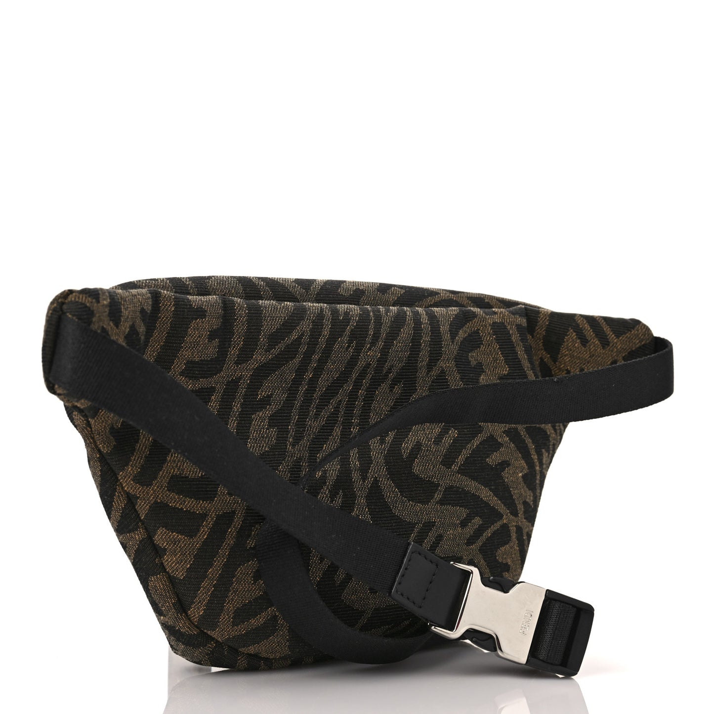X SARAH COLEMAN Fabric Jacquard Vitello Century Matte FF Vertigo Kids Belt Bag Moro Black