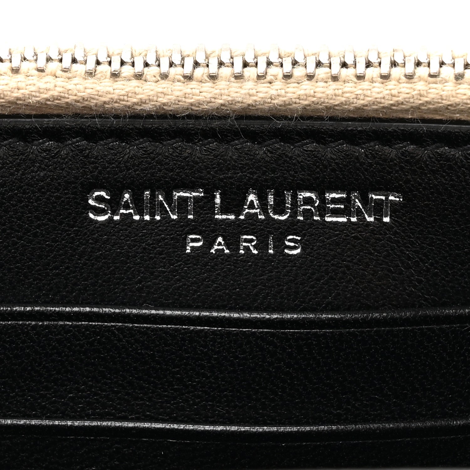Saint Laurent Metallic Crackled Calfskin Monogram Sunset Chain Wallet Gold 6 of 11