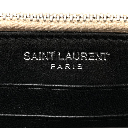Saint Laurent Metallic Crackled Calfskin Monogram Sunset Chain Wallet Gold 6 of 11