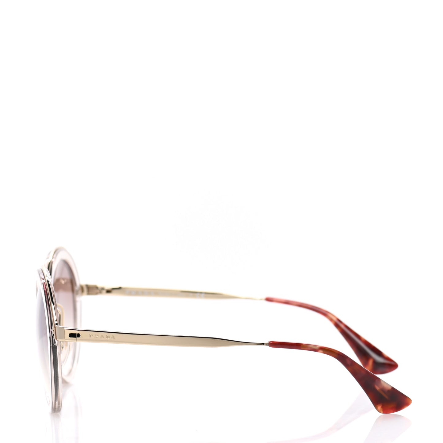 Round Sunglasses SPR 50T Brown Havana