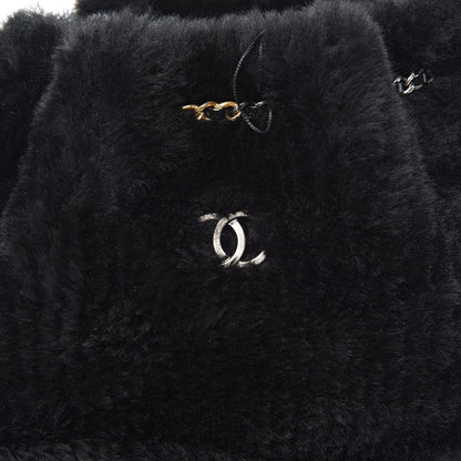 Chanel Shearling Small Gabrielle Backpack Black 10 of 10