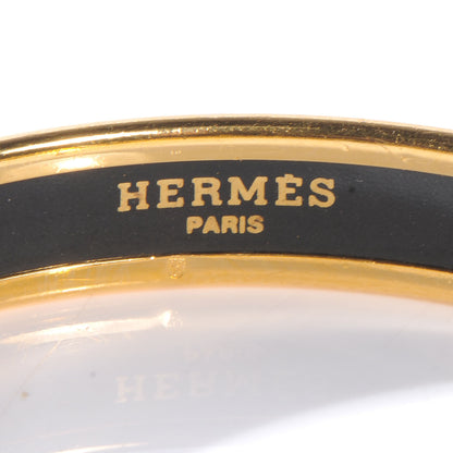 Hermes Enamel Printed Carriages Narrow Bracelet 65 3 of 5