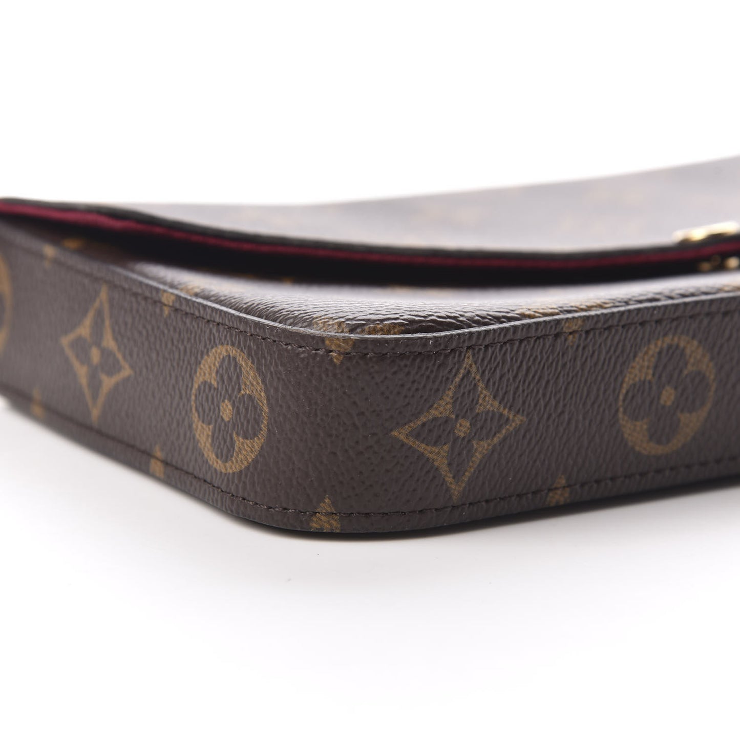 Monogram Pochette Felicie Chain Wallet Fuchsia