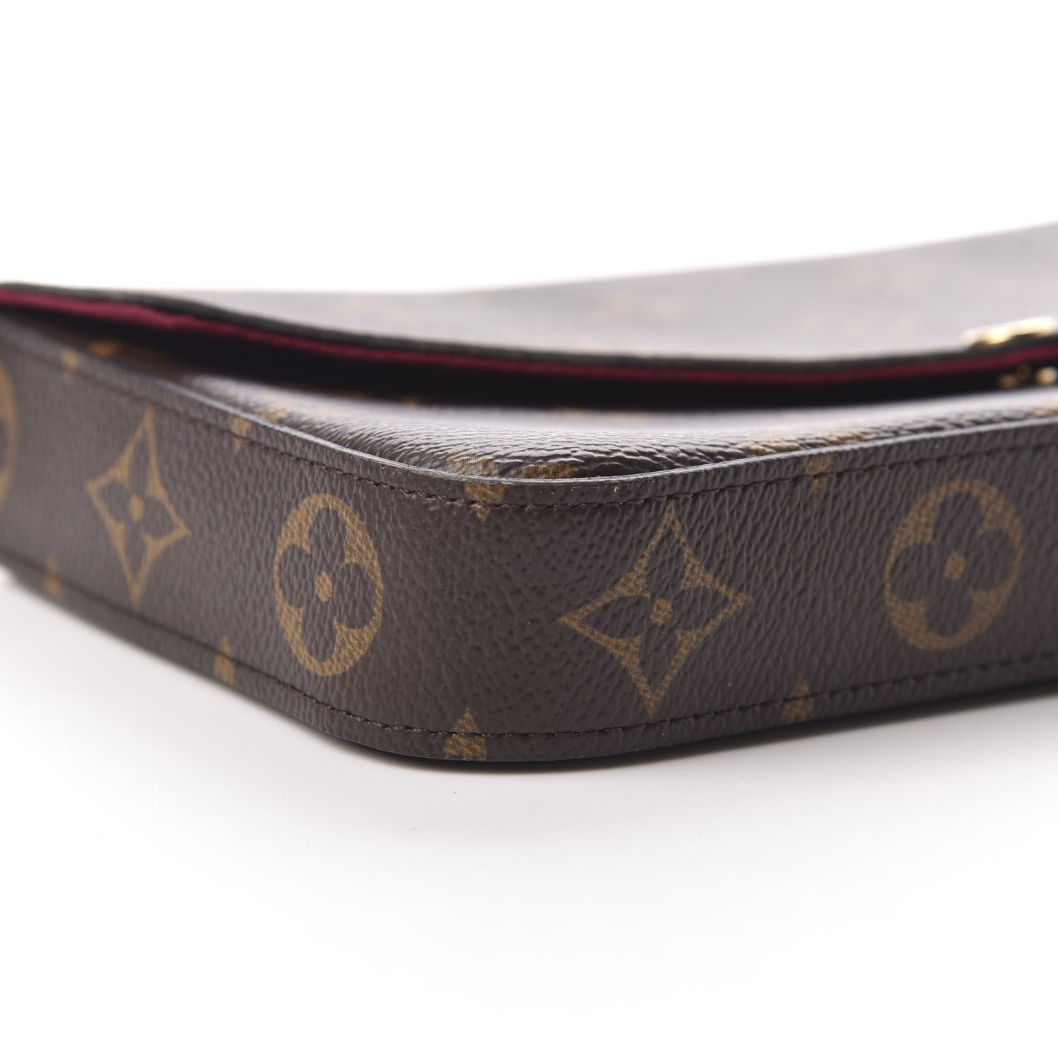 Louis Vuitton Monogram Pochette Felicie Chain Wallet Fuchsia 5 of 10