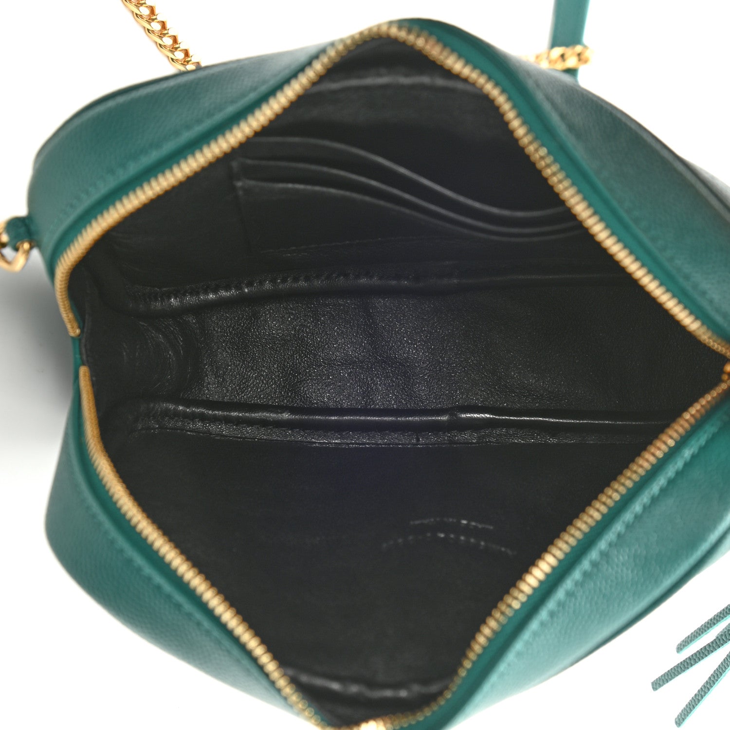 Saint Laurent Grain De Poudre Matelasse Monogram Mini Lou Camera Bag Brilliant Grass 5 of 8