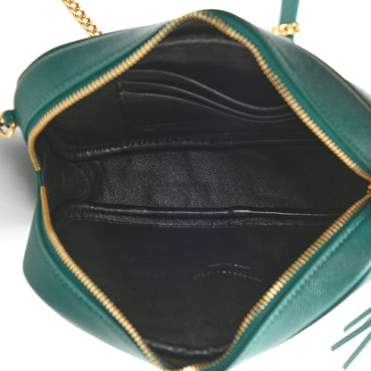 Saint Laurent Grain De Poudre Matelasse Monogram Mini Lou Camera Bag Brilliant Grass 5 of 8