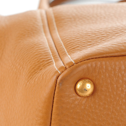 Prada Vitello Daino Side Pocket Tote Caramel 10 of 14