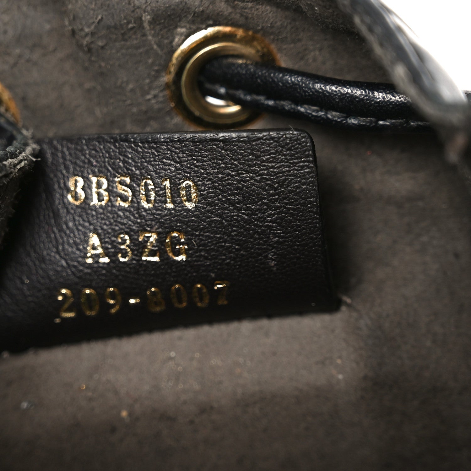 Fendi Vitello Liberty F is Fendi FF 1974 Embossed Mini Mon Tresor Bucket Bag Black 12 of 19