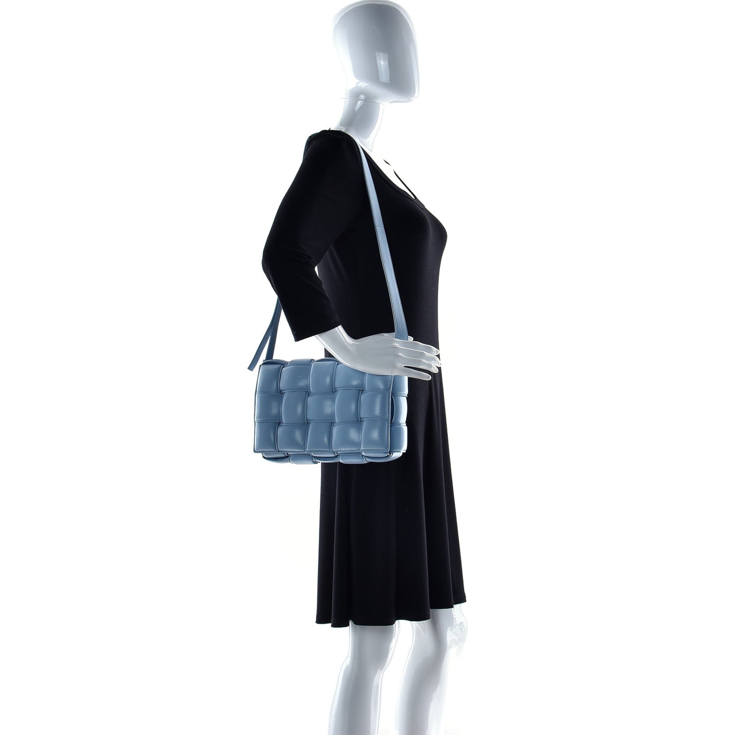 Nappa Maxi Intreccio Padded Cassette Crossbody Bag Spearmint