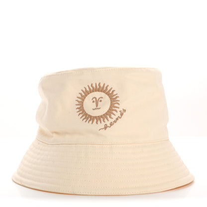 Hermes Cotton Gene Sunshine Bucket Hat 56 Ecru 3 of 10