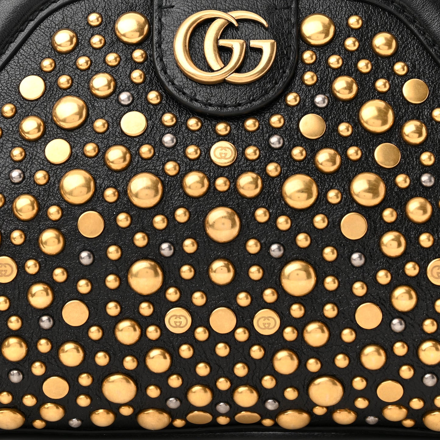 Calfskin Studded Small Re(Belle) Crossbody Bag Black